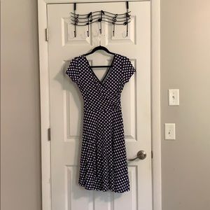 Navy Polka Dot Summer Dress
